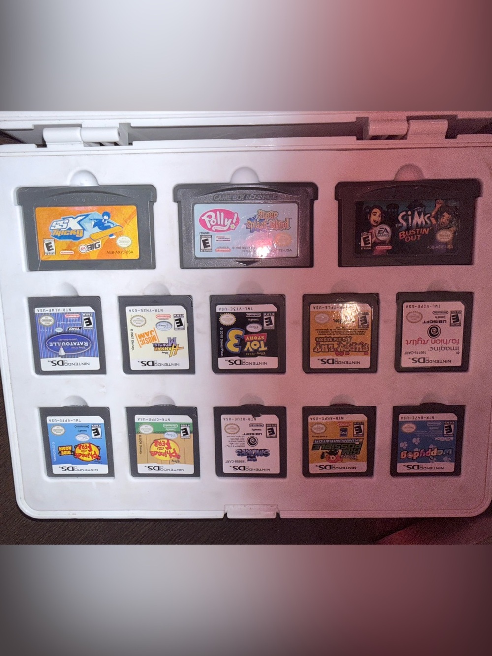 ๐ Nintendo Coral Pink DS LITE with 20 Games & Carry Case - Picture 2 of 11